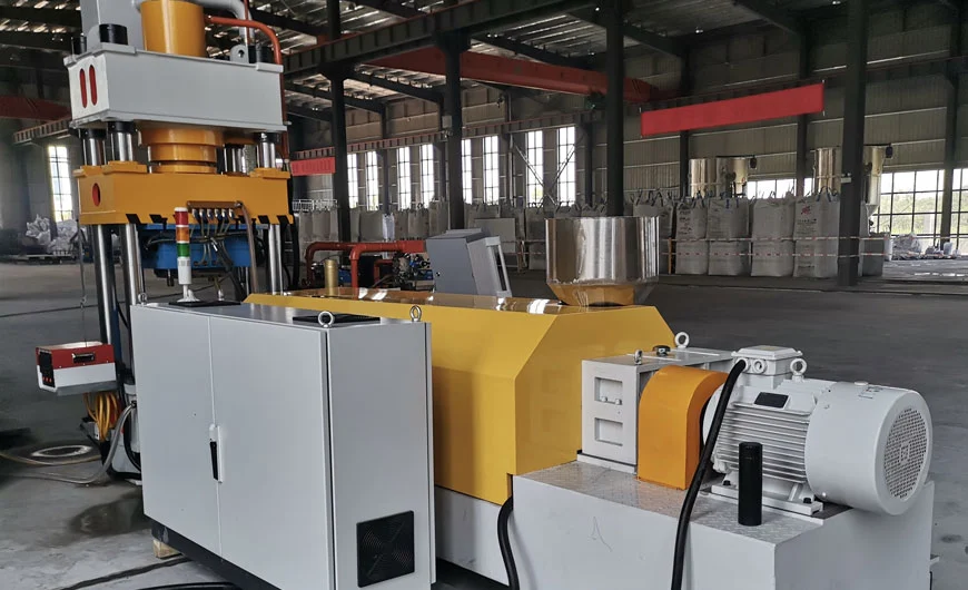 waste circuit board powder extrusion molding machine 5