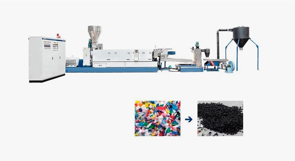 Déchets de l'équipement de granulation de recyclage plastique